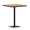 Flash Furniture 32in Square Faux Teak Bar Height Poly Slat Table XU-HW1045-3232-GG - alternate 3